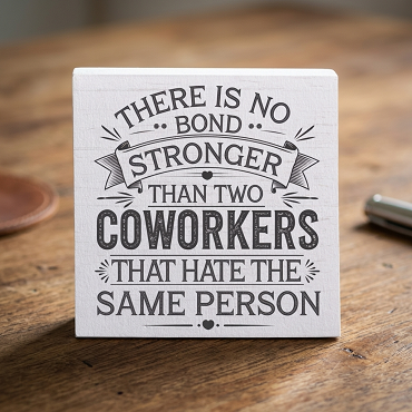 Coworkers Who Hate the Same Person Funny Work Sign